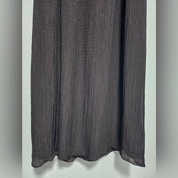 Jigsaw Silk Blend Empire Waist Laced Crochet Upper Gauzy Column Midi Dress Sz 4 - Picture 12 of 12